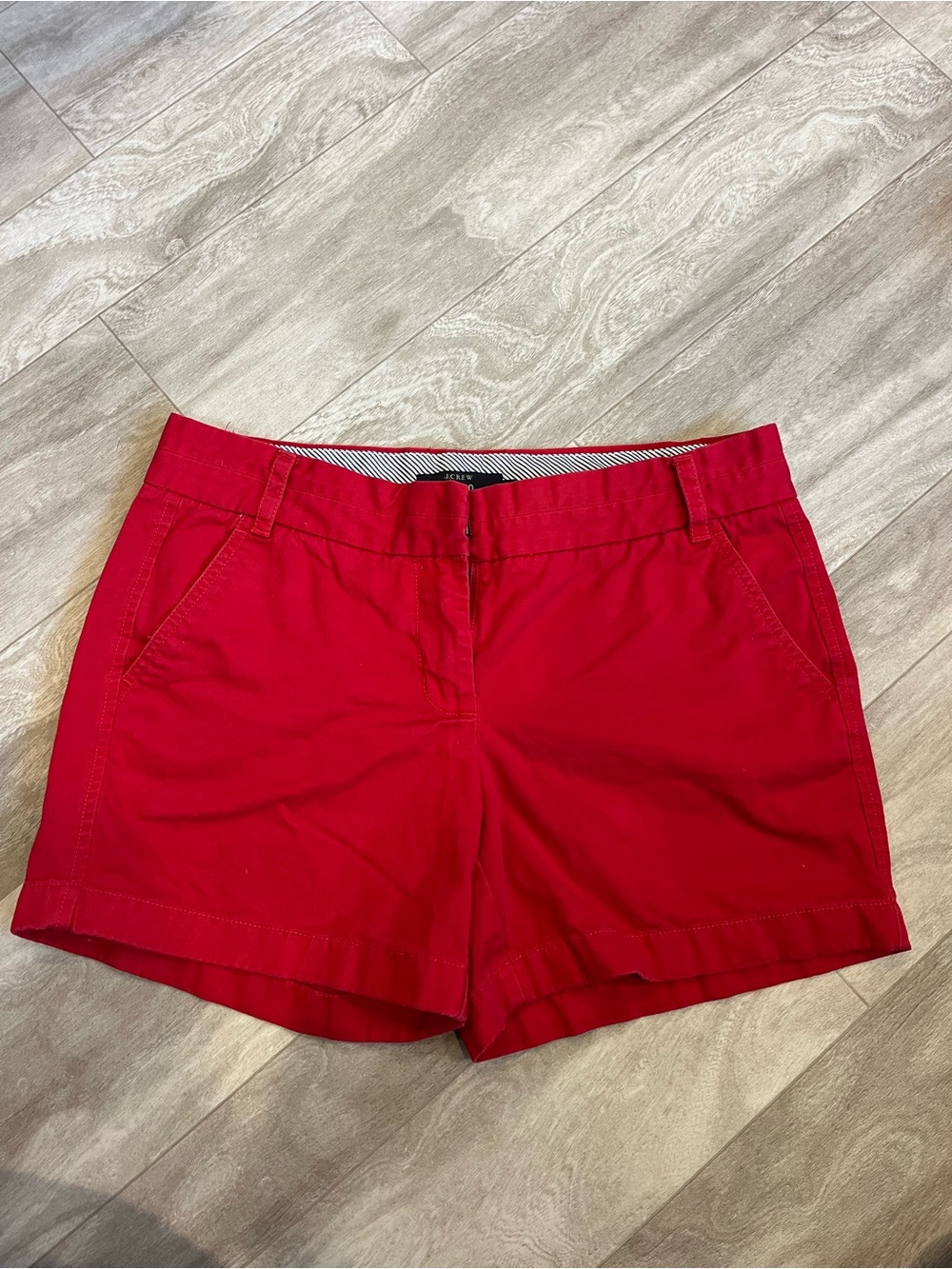 J. Crew  Red Chino Bermuda Shorts